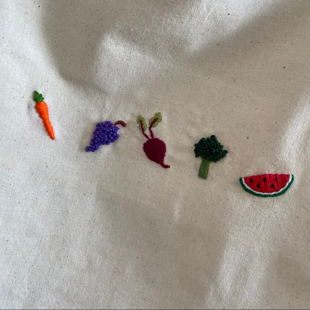 🍉CUSTOMIZED Hand Embroidered Tote Bag - Picture 2 of 16